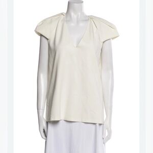 Stella McCartney white puff shoulder blouse IT 46